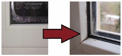 Obrzek 1 – Vznik plsn u plastovch oken