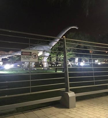 Autor: Olvendy - Zkusili byste si shnout? Plot „pod naptm“, zbavn park GLOW PARK, Dubaj, Spojen arabsk emirty.