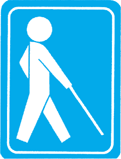 Symbol zazen nebo prostoru pro zrakov postien osoby