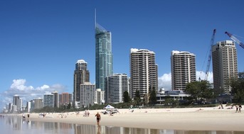 Q1 Gold Coast, Austrlie, 323 m, druh nejvy stavba na jin polokouli (prvn je Sky Tower, Auckland) © Tupungato – Fotolia.com