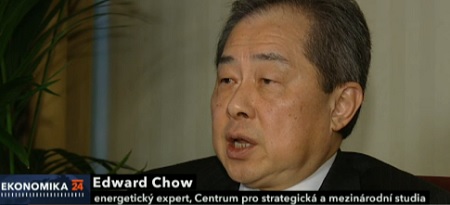 Edward Chow, americký energetický expert,v reportáži na ČT24