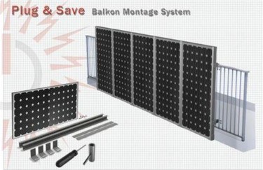 Fotovoltaický mikrosystém – montáž na balkon