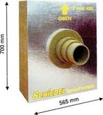 Obrázek 3 – Příklad průchodky IGNIS dřevěnou stěnou pro kouřovod od firmy Schiedel