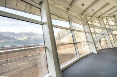2000 m² skla do extrmnch podmnek – Pavillon du Mont Frty