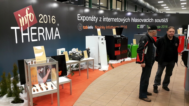 Výstava vítězných exponátů na veletrhu Infotherma 2016