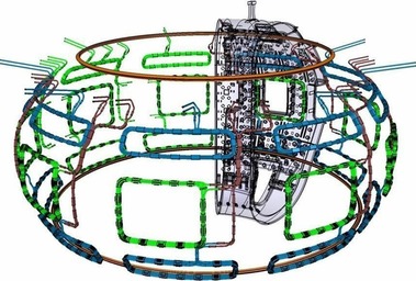 Obr. 24. Stabilizan magnetick cvky reaktoru ITER