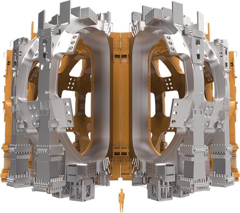 Obr. 20. Magnetick cvky toroidlnho pole reaktoru ITER