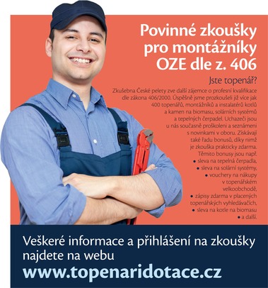 Povinné zkoušky pro montážníky www.topenaridotace.cz