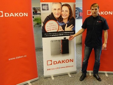 Obr. vodn slovo k monti kotle Dakon - DOR 5N Automat za znaku Dakon, Bosch Thermotechnika, poskytl produktov manaer Ing. Ji ubrt