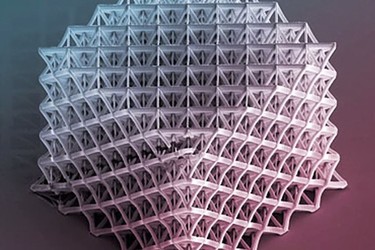 Nanostruktura polymeru vyrobená v Kalifornském technologickém institutu
