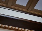 Detaily kazetovho stropu a osvtlen
