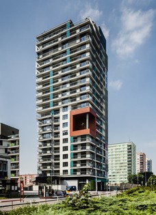 Atraktivní a spolehlivá fasáda StoTherm Mineral na jednom z nových bytových domů v Praze-Malešicích