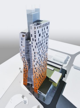 Visualization of AZ Tower. Source: www.wienerberger.cz