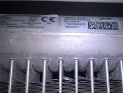 Detail MCHX – mikrokanlovho vmnku – kondenztoru – dodavatel Danfoss