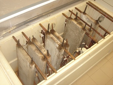 Obr. 1: Vystuen betnov bloky umiestnen v korznej komore
