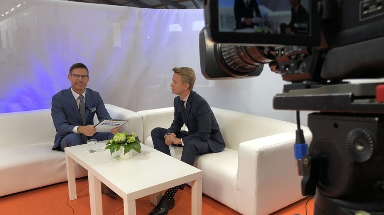 Nikita Rybakov v rozhovoru ve veletrnm studiu 