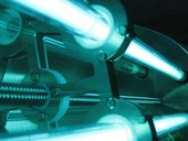 Pohled do UV reaktoru