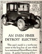 Inzerát Detroit electric z r. 1920