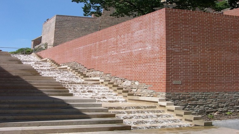 Vodn schody v Denisovch sadech pod Petrovem, foto Ing. arch. Petr Brandejsk, redakce