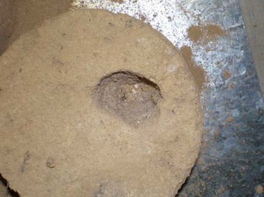Obr. 5b: Eroze hlinitého písku z údolní nivy odebraného ve Veselí nad Lužnicí