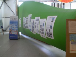 Plocha pro panely výstavy v ekotechnickém centru Alternátor v Třebíči. Foto BK