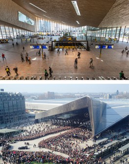 Původní prezentace některých ze 12 účastníků soutěže: MVSA Architects + JIKA-CZ s.r.o. + KCAP Architects & Planners – Rotterdam hlavní nádraží, Nizozemsko