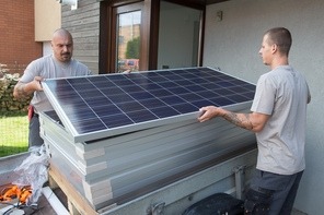 Fotovoltaické panely pro rodinný dům, foto © ČEZ, a.s.