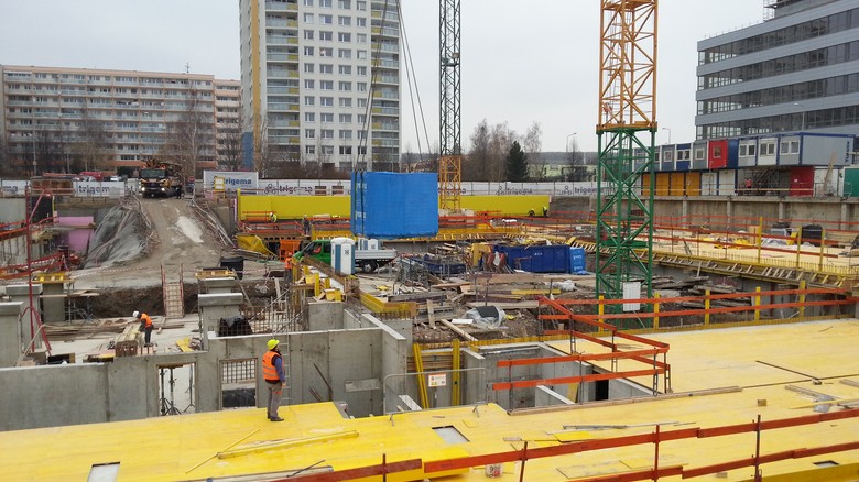 Stavba nového rezidenčního projektu v Praze, foto TZB-info