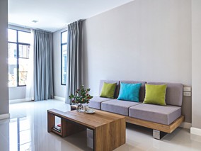 Baumit Nivello Quattro – finální realizace podlahy obývacího pokoje – podklad dlažby