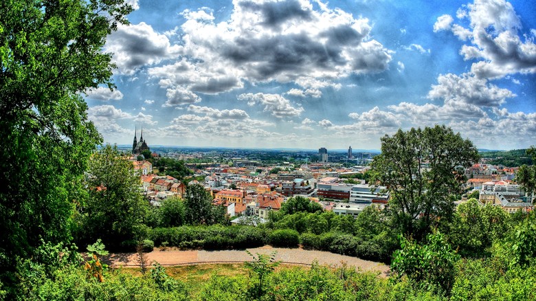Pohled na Brno ze pilberku