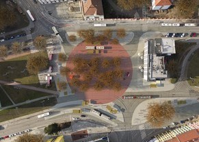 Vizualizace řešení náměstí