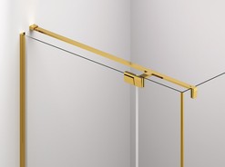 Optimln stabilitu sprchov zstny zajiuje stabilizan vzpra v exkluzivn zlat barv.