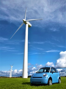 Zdrojem elektrické energie pro e-mobilitu mohou být větrné elektrárny (foto Hydrogenlink DK)
