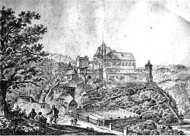 Pernštejn kolem roku 1800. Krejčiřík, Krejčiříková 2016