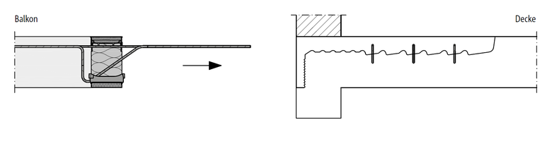 Vložení produktu Schöck Isokorb® XT/T typ K-ID do drážky po vylomeném plastovém boxu