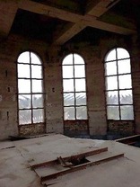 Obr. 6a: Tet patro s vysokmi okny: podlaha nad uhelnm zsobnkem