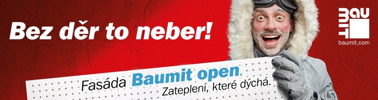 Sestava výrobků zateplovacího systému Baumit open