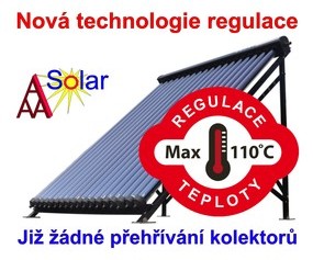 AAA Solar – Vakuov trubicov kolektor s regulac teploty AAA SOL-30TRT