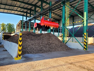 Teplrna Otrokovice: skldka biomasy