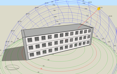 Obr. 1b Model 1 – idealizovan model s adiabatickmi konstrukcemi