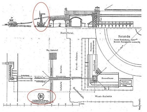 Reprodukce technickho plnu vstavy se zvraznnm vtrn elektrrny