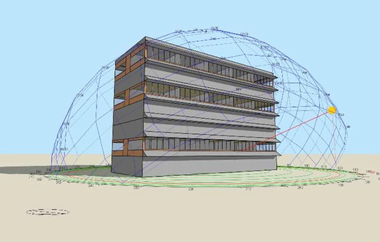 Obr. 6 b) 3D model budovy