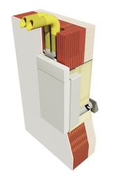 Provedení pod omítku s napojením další místnosti