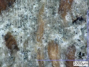 Obr. 14a Mikrostruktura referenčního materiálu 02SM – před vystavením prostředí s proměnlivou relativní vlhkostí