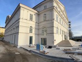 Divadlo Slavia v �esk�ch Bud�jovic�ch p�i rekonstrukci