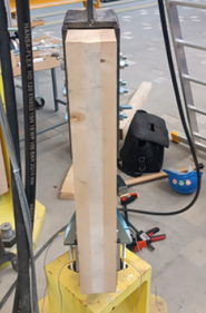 Obr.&nbsp;6c: Zku�ebn� vzorek b�hem experimentu