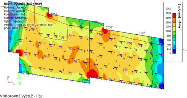Obr.&nbsp;4b – Plochy vodorovnej v�stu�e fragmentu OM1 reprezentuj�ce rozhoduj�ci vplyv rozdielu tepl�t – ohriatia l�ca m�ru (zdroj audit OM1 – Ing.&nbsp;Martin Seyfert, 05.2021)