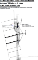 Obr.&nbsp;6c – Technologick� postup beton�e �plhac�m debnen�m DOKA Damm Formwork
