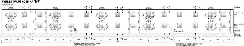 Obr.&nbsp;12 – Nosn�k s&nbsp;19-lanov�mi kotvami v&nbsp;poh�ade – kotvy v&nbsp;dvoch radoch