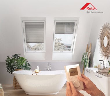 St�e�n� okno Roto Designo Heat, kter� top�. Zdroj: Roto